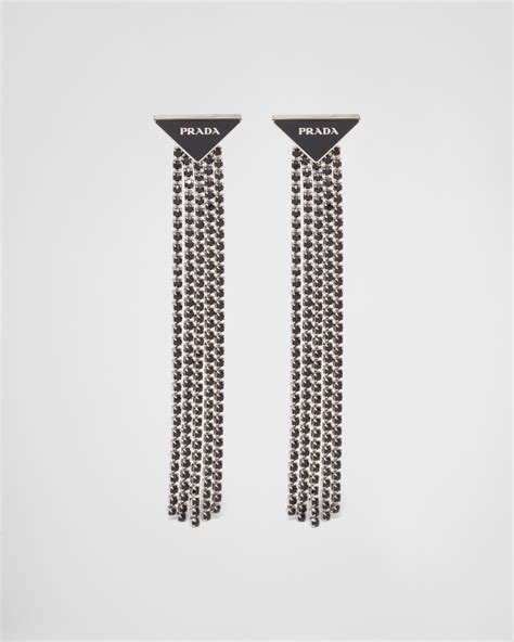 prada earrings dupe|prada symbole drop earrings.